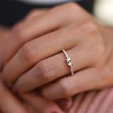 İf Pırlanta 0.19 ct Pırlanta Baget Yüzük
