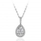 İf Pırlanta 0.45 ct Pırlanta Baget Kolye