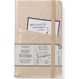 If V & A Bookaroo Journal Pocket A6 Çizgili Defter Gold - Altın
