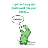 If You’re Happy and You Know It Clap Your Hands… It’s Not Fair! – Funny Lined Notebook | 120 Pages Paperback | Cute Dinosaur Gag Gift