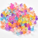iFunLong 120Packs Glow Karanlık Ördekler Toplu Oyuncaklar Parti Iyilik 3+ Erkek ve Kız, Dollhouse Dekor Mikro Peri Bahçe Peyzaj Akvaryum Minik Oyuncaklar