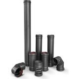 İfyıl Pelet Soba Ø80 mm Galvaniz Baca Boru Seti