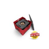 İFYIL Vera Pelet Yakıtlı Dumansız Sağlıklı Döküm Izgaralı Mangal & Barbekü (2 KG PELET HEDİYELİ) - Bordo