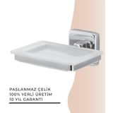Igk Yapı - Çelik Banyo Kumru Montajlı Sabunluk (KU10-003)