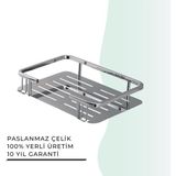 Igk Yapı - Clk Banyo Lidya Tekli Şampuanlık 15X22CM (MS10-041) - 15 x 22 cm
