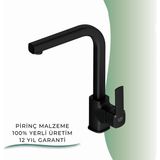 Igk Yapı - Gpd S Pedra Tek Gövde Eviye Bataryası (MTE160-S) - Siyah