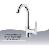 Igk Yapı – Kare KDL14002 Delta Kuğu Lavabo Bataryası - Krom