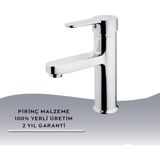 İgk Yapı Kare KDL14016 Delta Lavabo Bataryası Krom