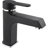 Igk Yapı – Kare KST30009-K Stil Lavabo Bataryası - Siyah - Krom