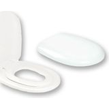 Igk Yapı - Nkp 0340 Universal Yavaş Kapanan Thermoplast Klozet Kapağı (Çocuk Adaptörlü) - Beyaz