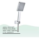 Igk Yapı - Tema Carismo Askılı Duş Seti (52045) - Krom