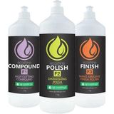 Igl Ecoshine Compound F1 + Polish F2 + Finish F3 1lt. 3’lü Set