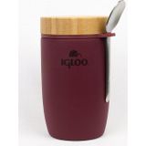 Igloo Bamboo Yemek Termosu 500Ml-Bordo