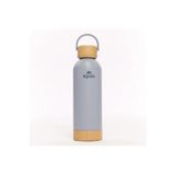 Igloo Hydrate Pro 500 ml Duman Mavi Bambu Taban ve Kapaklı Çelik Termos