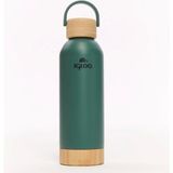 Igloo Hydrate Pro 500 ml Yeşil Bambu Taban ve Kapaklı Çelik Termos