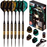 IgnatGames Profesyonel Metal Uç Dart - Profesyonel Dart, Şık Kutu ve Dart Talimatları, Dart Çelik Uç Seti Alüminyum Payla+Kauçuk O-Halkaları+Ekstra Uçuşlar+Dart Sniffer