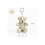 iğne izi 13 cm Peluş Ayıcık Anahtarlık Yumuşak Oyuncak Ayı Anahtarlık Çanta Süsü Hediyelik