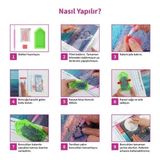 İğne İzi 5d Elmas Boncuk Taş Işleme Mozaik Goblen Kit Kanvas Tablo 50X40CM GC91167 Diamond Painting