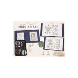 iğne izi Dikiş Kitabı, Nakış Dikiş Teknikleri Kitabı + Dikiş Seti - Kumaş İşleme Örnekleri El Nakışı Öğrenme