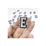 iğne izi Harf Terlik Süsü - E Harfi Terlik Süsü - Charm Süs - Delikli Terlik Süsü - Ayakkabı Terlik Aksesuarı