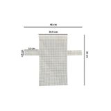 iğne izi Plastik Beyaz Çanta Kanvası 40x36 cm - Çanta Yapım Filesi - DIY El Yapımı Çanta Malzemesi - Plastik