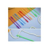 iğne izi Renkli Plastik Yün İğnesi, Plastik Dikiş İğnesi, Plastik İğne 9 Cm 20 Adet