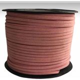 İğne İzi Süet Deri Şerit Ip, 3mm - Pudra Rengi, Tesbih, Bileklik, Kolye Ipi (3 Metre)