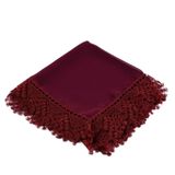 İğne Oyalı Şal (Namaz Örtüsü, 144x68 cm. Bordo)