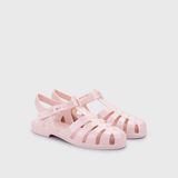 Igor Biarritz Kadın Pembe Kauçuk Tabanlı Düz Desenli Sandalet Esnek Yazlık Terlik - Ten