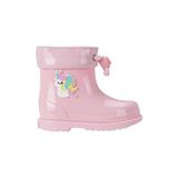 Igor Bimbi Unicornio Pembe Çizme Kız Çocuk Su Geçirmez Kauçuk Düz Topuklu Günlük Kullanım