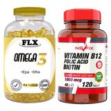 Igor Flx Omega 3 Balık Yağı 90 Softgel & Nevfix Vitamin B12 1000 Mcg 120 Tablet