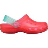 Igor Kız Çocuk PVC Sandalet Fuşya Renk Cırt Cırtlı Yuvarlak Burun Düz Topuk Model S10116-Ö14