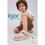 IGOR Krem Bebek & Çocuk Sandalet Ayakkabı S10271 TOBBY SOLID