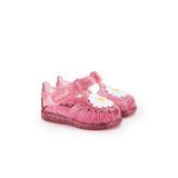 IGOR S10322 Tobby Gloss Flor Kız Çocuk Fuşya Simli Çiçekli Sandalet