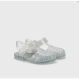 Igor S10329-386 Clasica Cristal Multi Glitter Gri Simli Kız Çocuk Sandalet - 03C-Gri