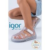 IGOR Star Glitter Bebek & Çocuk Sandalet - Şeffaf Simli