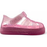 Igor Star Glitter Kız Çocuk Sandalet 22 Numara Pembe Renk PVC Malzeme ile Esnek ve Hafif