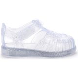 Igor Tobby Gloss Glitter Kız/Erkek Çocuk Sandalet 28 Numara Mikrofiber ve PVC Malzeme ile Rahat Kullanım S10308 - Transparan