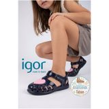 IGOR Tobby Gloss Love Lacivert Bebek & Çocuk Sandalet