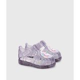 Igor Tobby Unicornio Malva Multi Glitter Kız Çocuk Sandalet 27 Numara PVC Malzeme Cırtlı S10341-352 - Lila