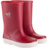 Igor W10107 -F41 Kırmızı Çocuk Yağmur Çizmesi Düz Tabanlı Su Geçirmez Özellikli