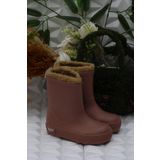 Igor W10306 010 Yogı Borreguıto Rosa Dusty Pembe İçi Kürklü Çocuk Yağmur Çizmesi