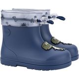 Igor W10323 MENDI DINO Mavi Erkek Çocuk Yağmur Çizmesi Su Geçirmez PVC Malzeme ile Kışlık
