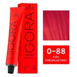 Igora Royal 0-88 Kızıl Yoğunlaştırıcı 9 Adet Saç Boyası