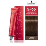Igora Royal 5-65 Açık Kahve-Çikolata Altın 9 Adet Saç Boyası+1 lt Oksidan