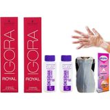Igora Royal 6-68 Koyu Kumral Çikolata Kızıl Boyası 2 Adet Saç Boyası+ Oksidan
