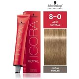 Igora Royal 8-00 Açık Kumral Ekstra Doğal Saç Boyası+Mini Oksidan