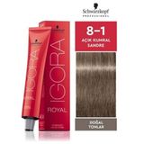 Igora Royal 8-1 Açık Kumral-Sandre 7 Adet Saç Boyası + 1 lt Oksidan