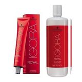Igora Royal 9.5-4 Bej 7 Adet Saç Boyası+ 1 lt Oksidan