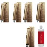 Igora Royal Absolutes 9-60 Sarı-Doğal Çikolata 5 Adet Saç Boyası + 1 lt Oksidan